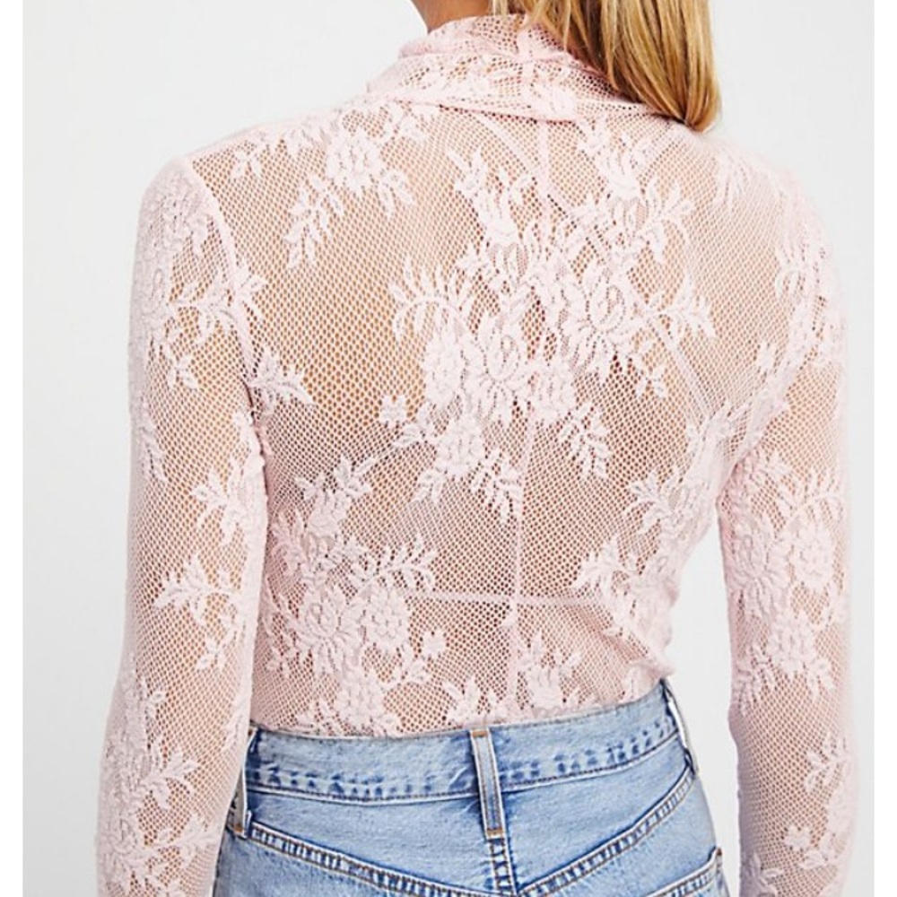 free people sweet secrets lace turtleneck top